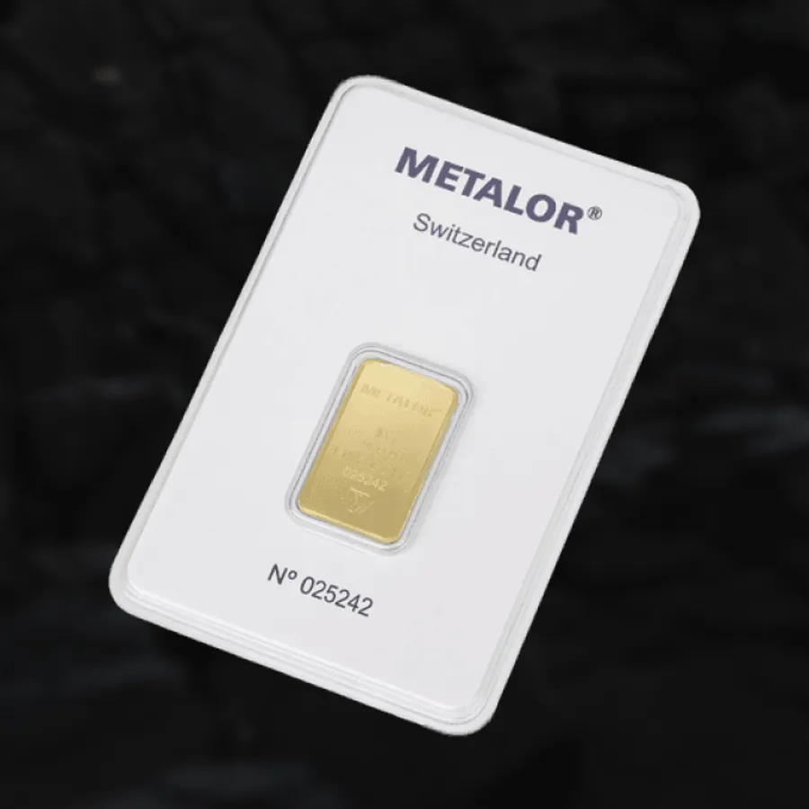 Lingot d'or 10 grammes - Metalor