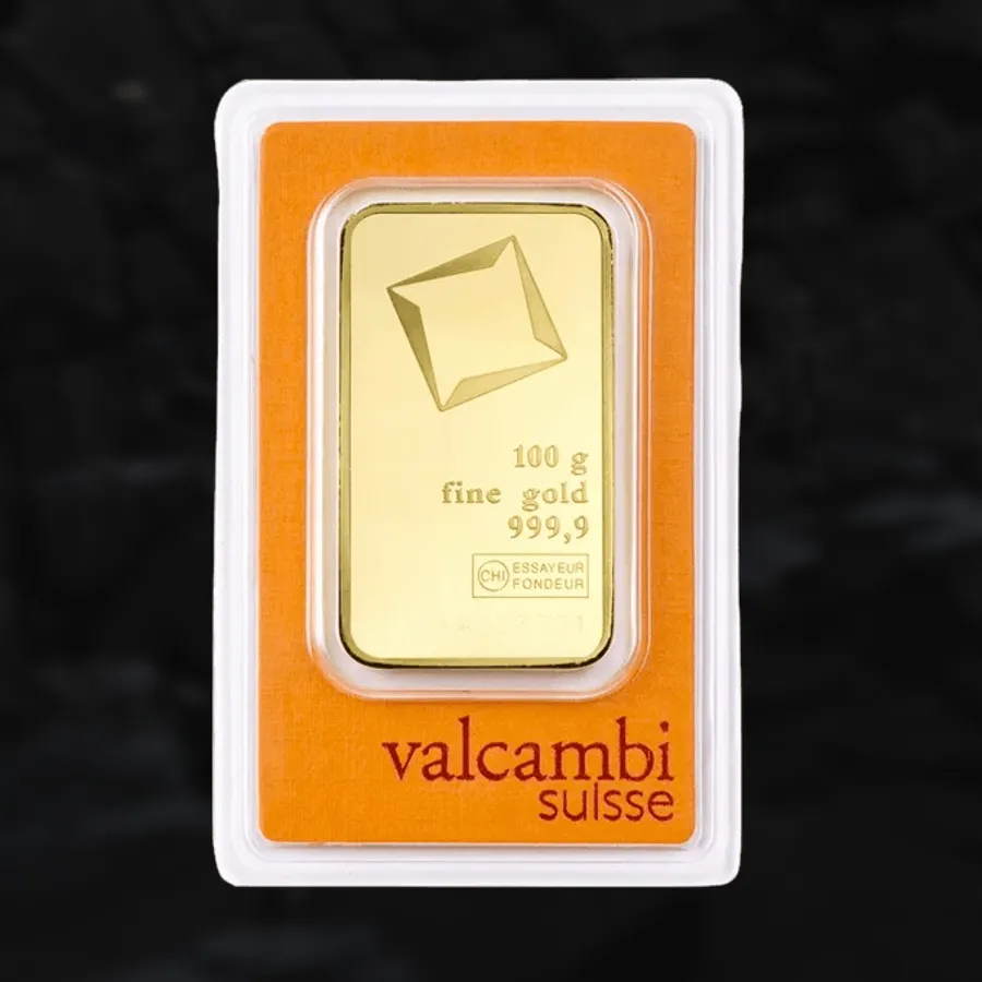 Lingot d'or 100 grammes - Valcambi