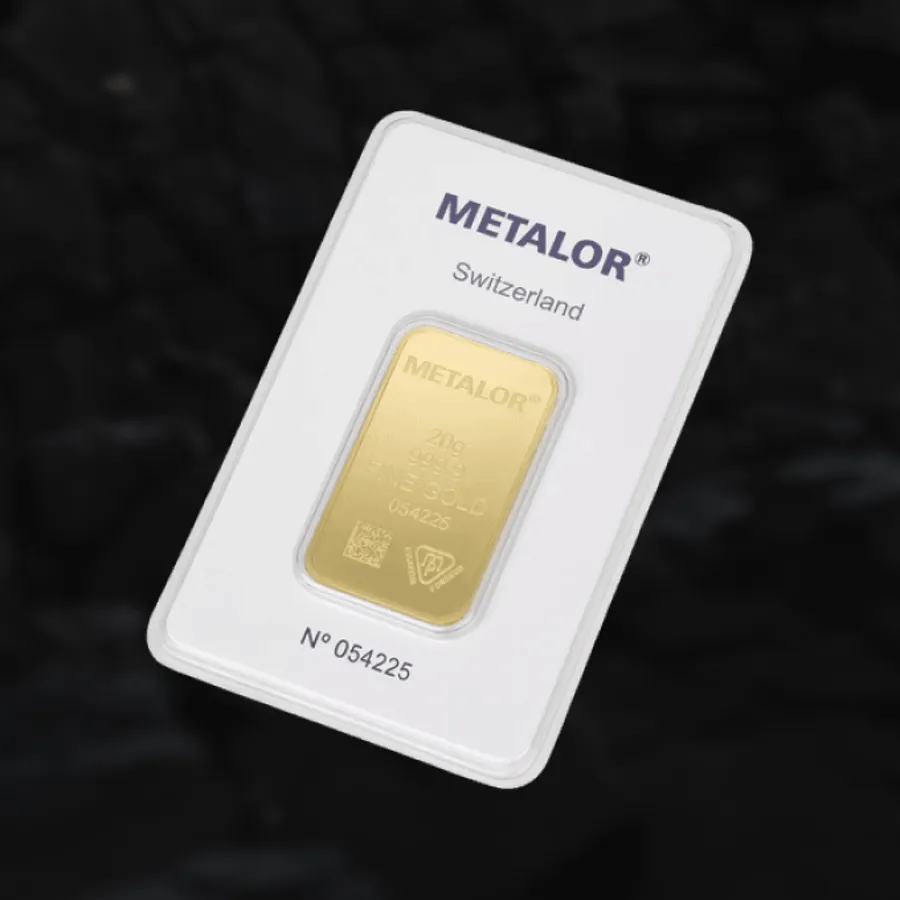 Lingot d'or 20 grammes - Metalor