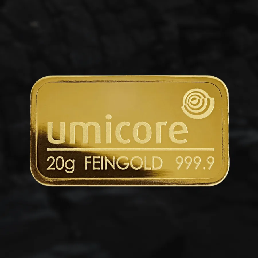 Lingot d'or 20 grammes - Umicore