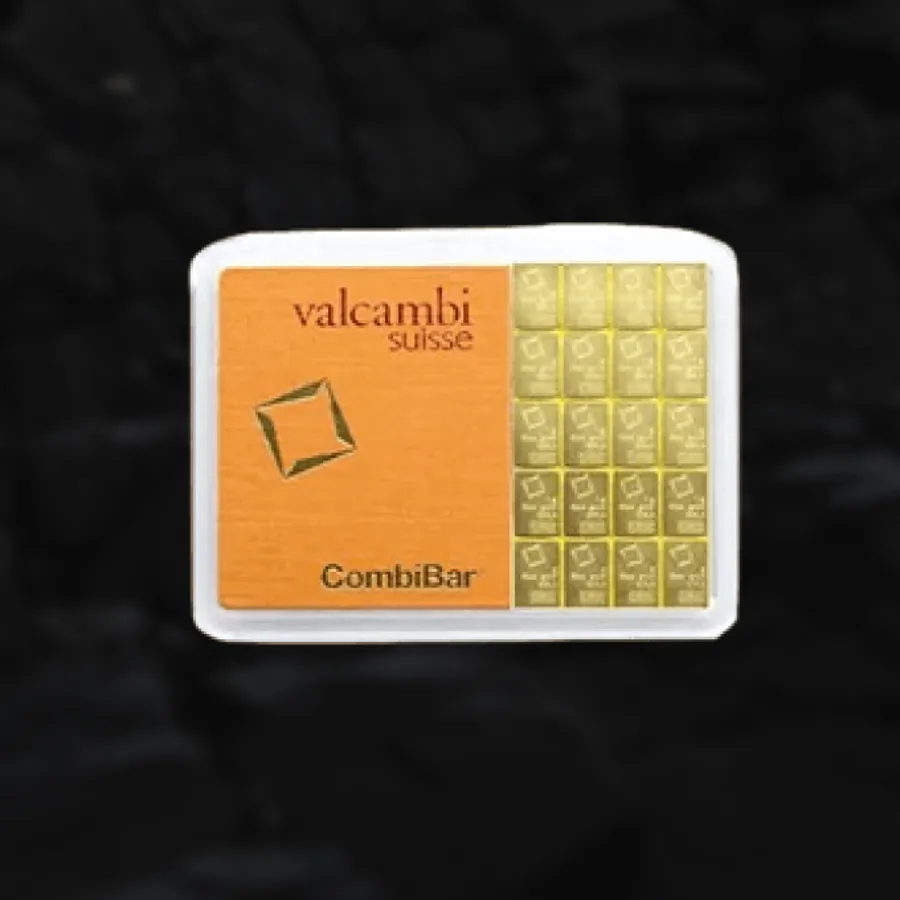 Lingot d'or 20 x 1 gramme Combibar - Valcambi
